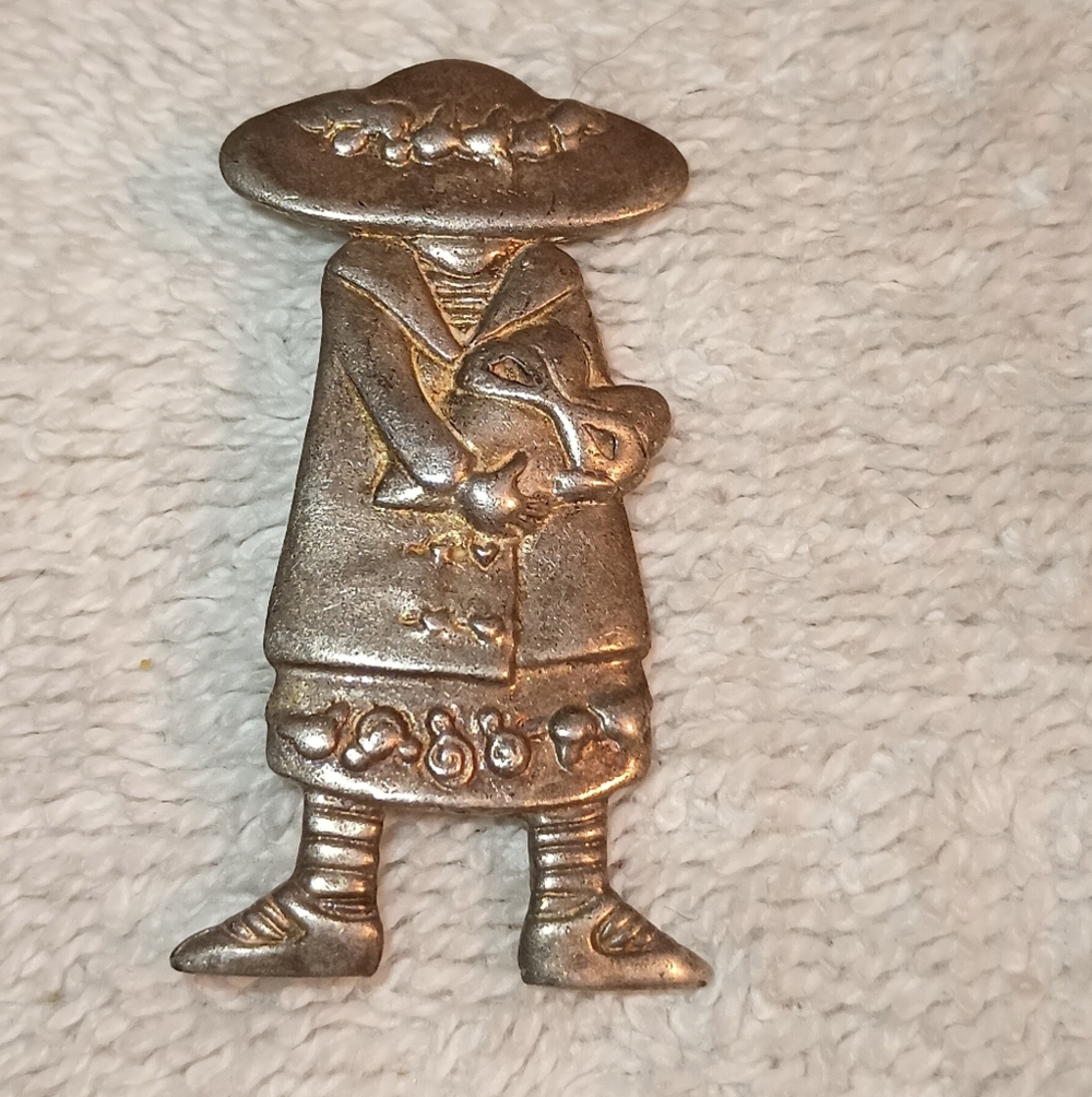 Vintage Mary Engelbreit Valentine Love Sterling Silver Brooch Pin (925)